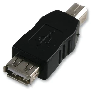PRO POWER - Adaptor USB 2.0 A Soket ke USB 2.0 B Plug, Hitam - Picture 1 of 1