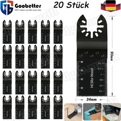 20 Stück Multitool Zubehör Sägeblatt-Set Metall Holz für Multimaster Fein Makita - Bild 1 von 4