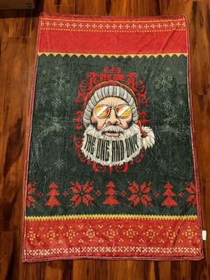 Red One Movie Promo Blanket Santa Beard Sunglasses 39.75x59.5 Theater Exclusive - Image 1 of 4