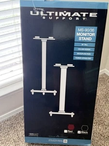 Ultimate Support MS-90/36B MKII Studio Monitor Stands with Decoupling Pads - Picture 1 of 2