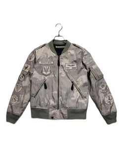 Avirex Digital Camo L-2 Flight Jacket Men’s Polyester Light Gray Khaki Used - Picture 1 of 10
