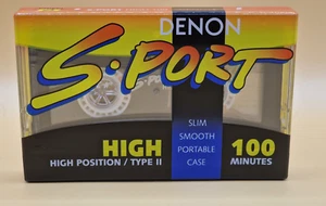 DENON S-PORT 100   Blank Audio Cassette Tape (Sealed) NOS! New! - Picture 1 of 5