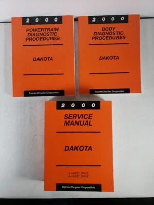 Dodge Dakota 2000 manual de servicio, tren motriz y procedimientos de diagnóstico de carrocería OEM Foto 1 de 4