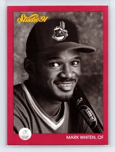 1991 Studio Mark Whiten #50 Cleveland Indians - Picture 1 of 2