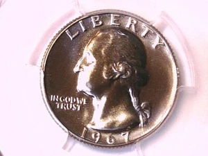 1967 P Washington Quarter PCGS SP 67 SMS 36173711 - Picture 1 of 3