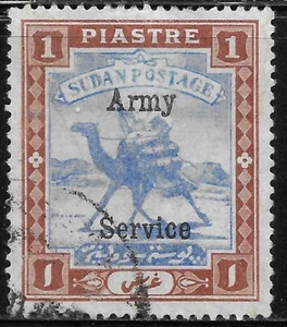 1905 SUDAN ARMY SERVICE POSTAGE DUE STAMP SC#MO5  USED VF CAMEL POST - Picture 1 of 2