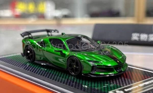 U2 1:64 Scale Green SF90XX Stradale Racing Sports Diecast Resin Car Collection - Picture 1 of 10