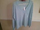Gap Women's sweater, Blue, XL, NWT, v-neck,lg sl,inen,polyester,wash