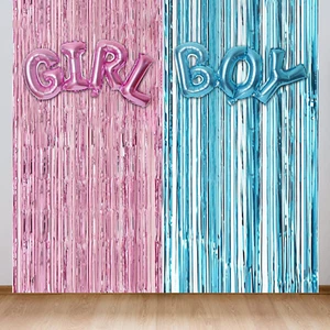 Gender Reveal Decor,Baby Gender Reveal Party Supplies Kit with Boy or Girl Gende - Picture 1 of 12