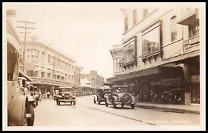 Honolulu, HI, Hotel Str, farmacia Benson Smith, piano Steinway, postal RPPC - Imagen 1 de 5