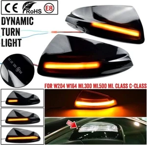PARA Mercedes W204 S204 W639 Viano par de espejos retrovisores exteriores LED intermitentes de espejo - Imagen 1 de 8