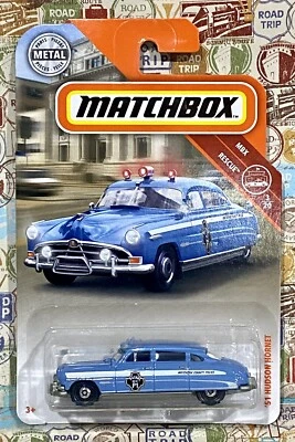 *Matchbox MBX Rescue '51 Hudson Hornet 1:64 Diecast 2018 NEW - Image 1 of 3