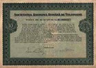 ROMTELECOM Româna de Telefoane 1930 Bukarest OTE Greece 10.000 Lei Rumänien