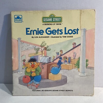 1985 vintage ERNIE GETS LOST book feat. Bert & Ernie - Image 1 of 4
