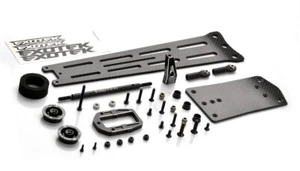 Exotek 2135 Traxxas Drag Slash Pro Single Wheel 3mm Carbon Wheelie Bar Set - Picture 1 of 5