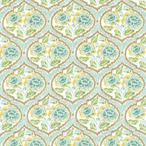Tela de almohada remanente de cortinas de té verde floral NADIA 1,75 YDS Dena Home Waverly NADIA - Imagen 1 de 8