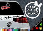 Baby on Board Aufkleber mit Schleife -6 Größen- Geburt Sticker Eltern Oma Opa