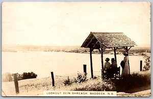 Postcard RPPC c1910s Baddeck Nova Scotia Lookout Bein Bhreagh Cape Breton - Bild 1 von 2