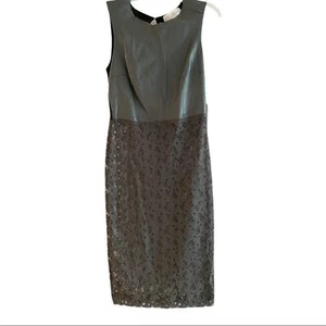Body Frock dress Leather & knit top Gorgeous stretch lace see-through skirt 10 - Picture 1 of 14