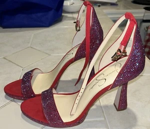 Jessica Simpson Mujer Plumpi Rojo/Púrpura, 9 M EE. UU. - Imagen 1 de 7