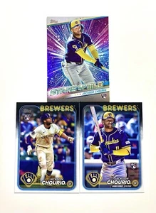 2024 Topps Chrome Update US155/240/SMLB-84 Jackson Chourio Rookie Debut - Picture 1 of 2