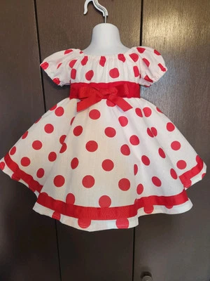 Vestido Shirley Temple Lunares 6m-6Y Vacaciones/Navidad Foto 1 de 4