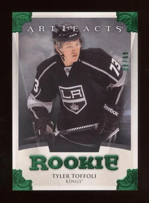 2013-14 UPPER DECK ARTIFACTS EMERALD GREEN ROOKIE RC #197 TYLER TOFFOLI /99 - Image 1 of 2