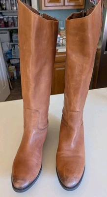 Bota de montar Sam Edelman Penny talla 10 para mujer cuero marrón hasta la rodilla ecuestre Foto 1 de 4