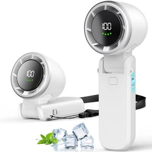 Portable Handheld Turbo Fan, Stepless 100 Gear Wind Rechargeable , 5000mAh - Picture 1 of 7