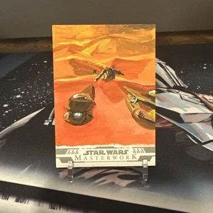 Topps 2024 Star Wars Masterwork Republic Attack Ship Sketch By Ward Silverman - Picture 1 of 2