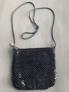 Whiting & Davis Small Vintage mesh purse black - Picture 1 of 4