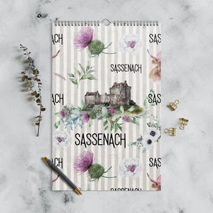 Sassenach 2025 Wall Calendar, Outlander Inspired Calendar, Scotland Calendar - Picture 1 of 6
