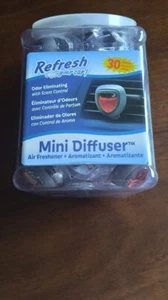40 ct Canister - Refresh Your Car Fresh Air Fresheners Vent Mini Diffuser Asst - Picture 1 of 3