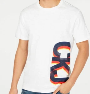 Calvin Klein Men's Crew-Neck Short-Sleeve T-Shirt, White, Large - Picture 1 of 1