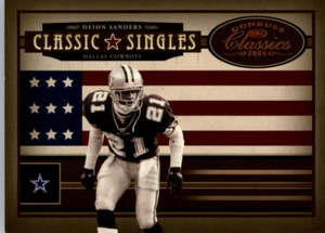2005 Donruss Classics Singles /1000 #CS-6 Deion Sanders - Cowboys