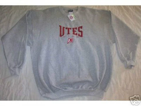 NEW UTAH UTES SWEATSHIRT  BASKETBALL PULLOVER L NWT LARGE LG GREY GRAY Cover