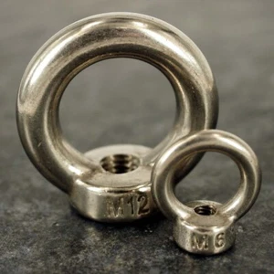 M6 M8 M10 M12 A4 Marinequalität Edelstahl Hebeösenmuttern Innensechskant Augenschrauben - Bild 1 von 2