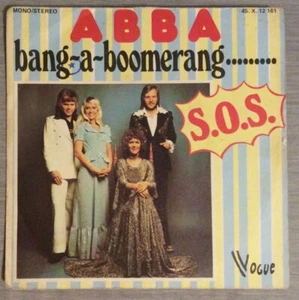 ABBA Bang-a-Boomerang S.O.S The Best Of Abba cover pic France Vogue VG Condition - Picture 1 of 7