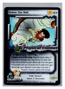 1x DBZ CCG DEBAJO DEL CINTURÓN L2-2 HOLO FOIL LEAGUE PROMO DRAGON BALL Z LIMITED - Imagen 1 de 1