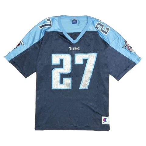 Vintage Tennessee Titans Eddie George Champion Jersey Size Large 90s NFL Cover