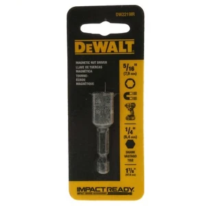 DeWALT DW2219IR 1/4" x 5/16" Hex Impact Ready Magnetic Nut Driver, 1-7/8" Length - Picture 1 of 14