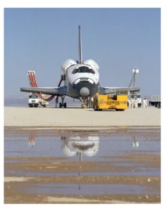 1981 NASA's STS-1 Space Shuttle Columbia 8x10 Photo On 8.5" x 11" - Picture 1 of 1
