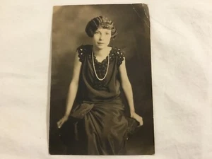 FOTO FLAPPER, PELO CORTO ONDULADO FOTO ANTIGUA/VINTAGE, MODA - Imagen 1 de 2
