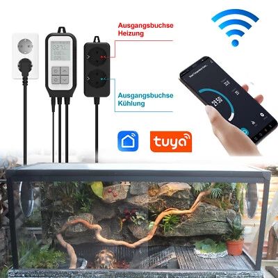Thermostat Temperaturregler Smart Wifi WLAN APP Steuerung Steckdosen Aquarium - Bild 1 von 4