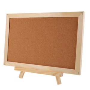 Decorative Hanging Wooden Frame Note Board Office Cork Wall Large - Picture 1 of 12