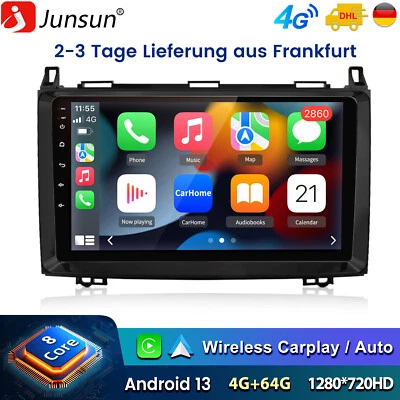 4+64G Carplay Für Benz Vito 2 W639 Viano 2 03-2015 Android 13 Autoradio GPS WIFI - Bild 1 von 4