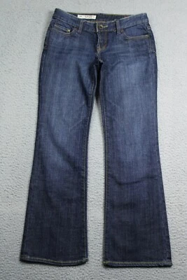 X2 Quality Denim Jeans Womens 2 Short Blue Low Rise Bootcut Slim W10 Washout - Image 1 of 4