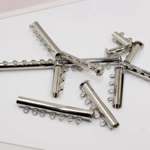 10 Pcs Pearl Bowl Magnetic Tube Lock Clasp Jewelry Making Findings - Picture 1 of 11