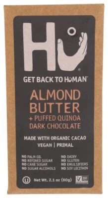 Hu Kitchen Organic Dark Chocolate Almond Butter Quinoa Bar 2.1 Oz Pack Of 4 - Image 1 of 3