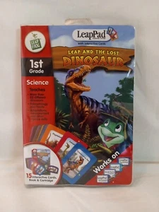 Leapfrog LeapPad - Leap and The Lost Dinosaur 1st Grade Book & Cartridge - Picture 1 of 4